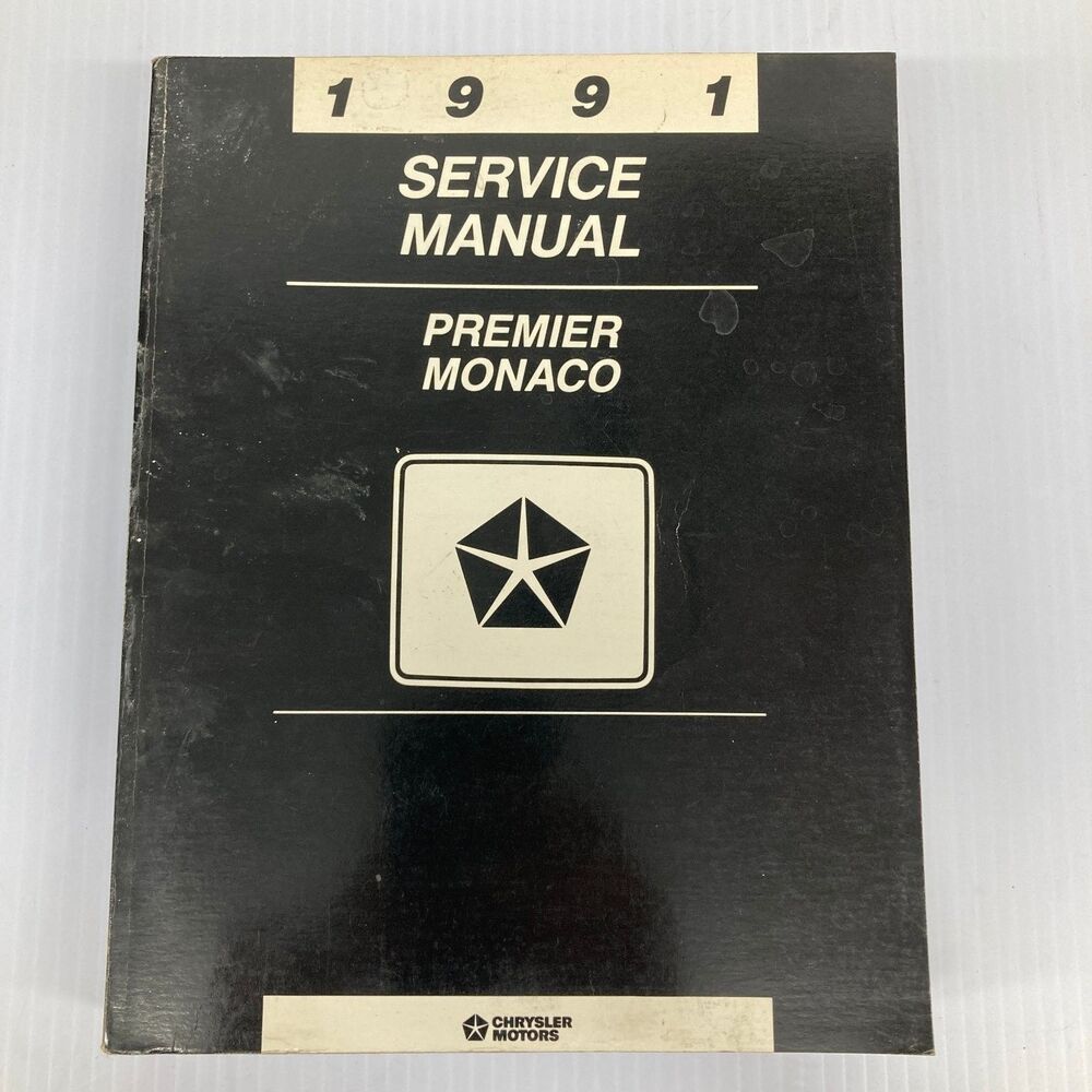 Chrysler Premier Monaco Service Manual 1991